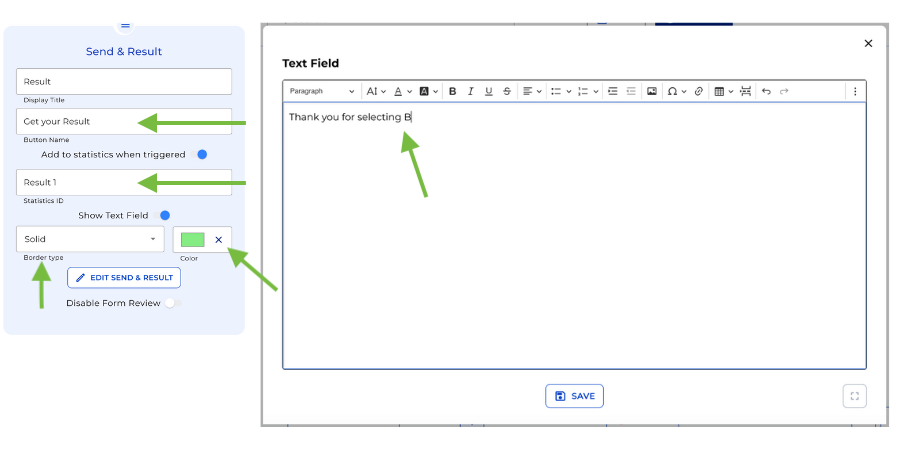 Send & Result Node: Close Bots & Display Results in e!