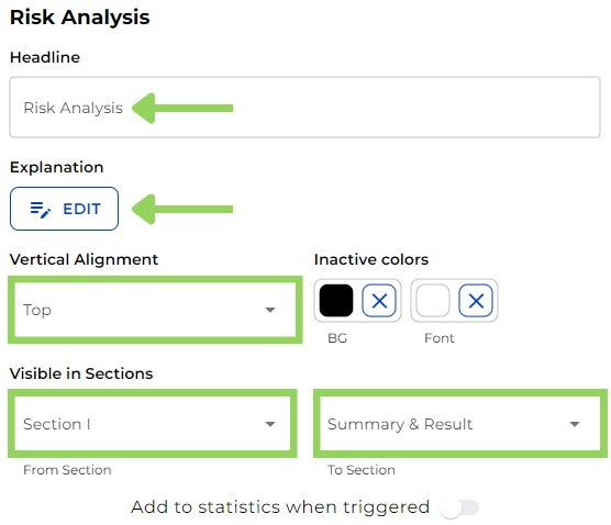 How to Display Dynamic Risk Evaluations in a Legal Bot in e!